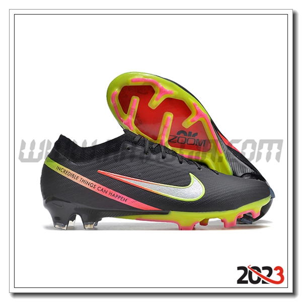 Nike Scarpe Da Calcio Air Zoom Mercurial Vapor 15 Elite Xxv FG Nero/Verde