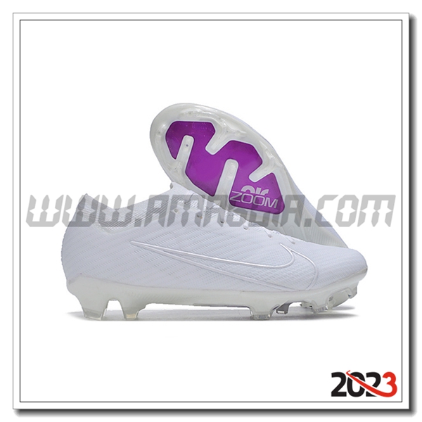 Nike Scarpe Da Calcio Air Zoom Mercurial Vapor 15 Elite XXV FG Bianco -02