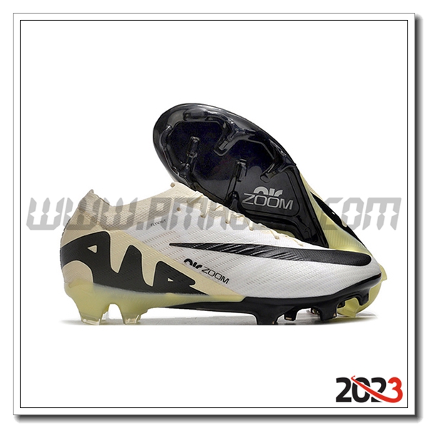 Nike Scarpe Da Calcio Air Zoom Mercurial Vapor 15 Elite XXV FG Bianco/Beige/Nero