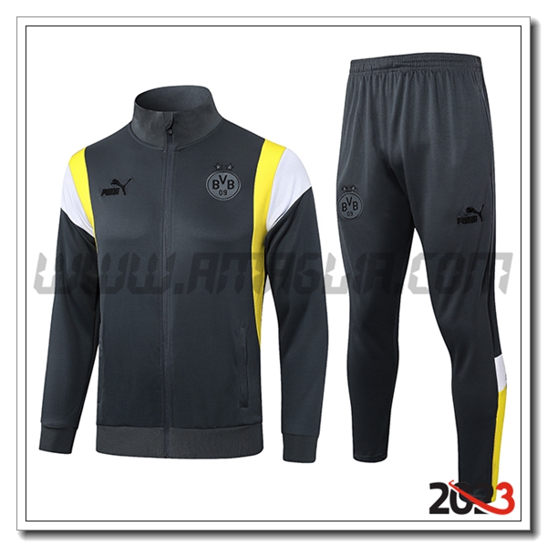 Tuta Allenamento Giacca Dortmund Grigio 2023 2024
