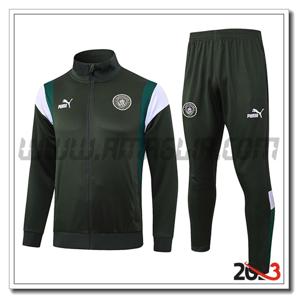 Tuta Allenamento Giacca Manchester City Verde 2023 2024