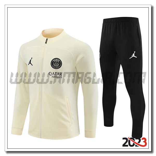Tuta Allenamento Giacca Jordan PSG Blu Giallo 2023 2024