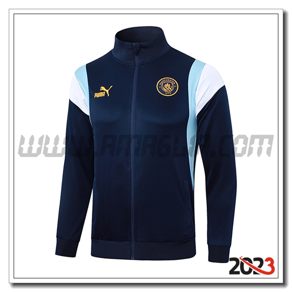 Giacca Calcio Manchester City blu marina 2023 2024