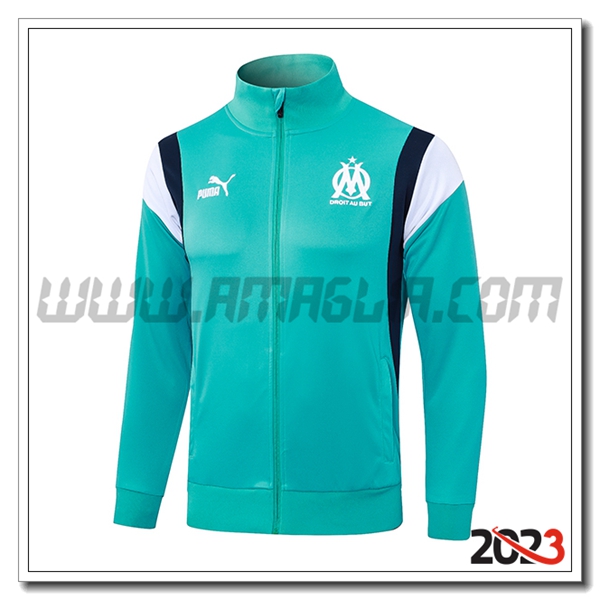 Giacca Calcio Marsiglia Azzurro 2023 2024 -02