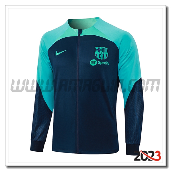 Giacca Calcio FC Barcellona blu marina 2023 2024