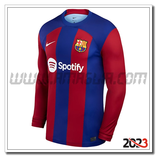 Prima Maglia Calcio FC Barcellona Manica lunga 2023 2024