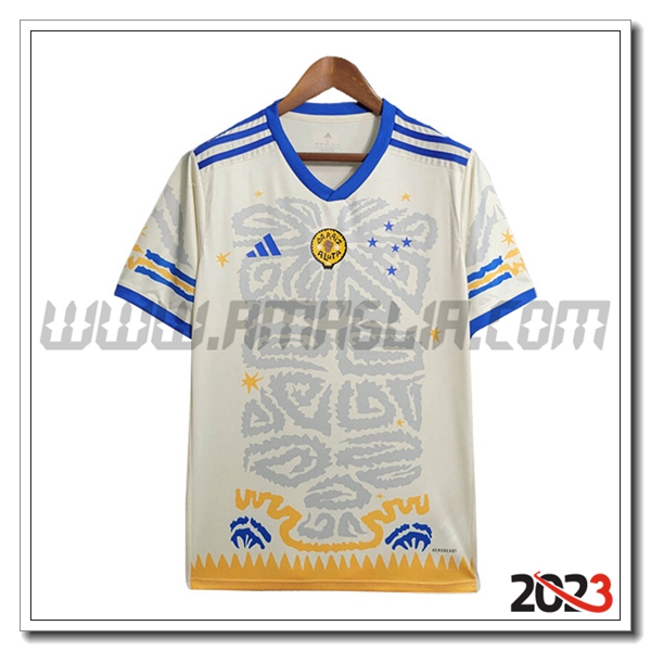 Maglia Calcio Atletico Mineiro Edizione speciale 2023 2024 Bianco/GIALLO