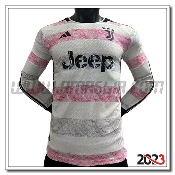 Seconda Maglia Calcio Juventus Manica lunga 2023 2024