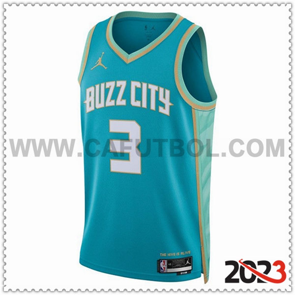 Maglia Charlotte Hornets (ROZIER III #3) 2023/24 Blu
