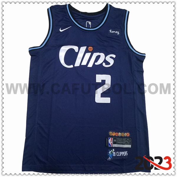 Maglia Los Angeles Clippers (LEONARO #2) 2023/24 Blu Scuro