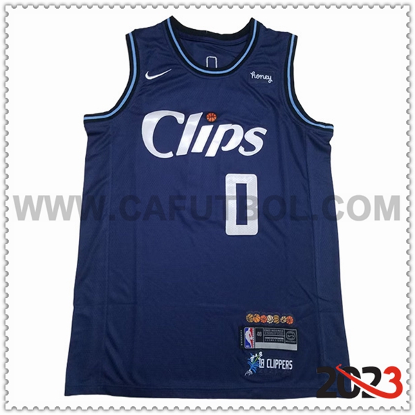 Maglia Los Angeles Clippers (WESTBROOK #0) 2023/24 Blu Scuro
