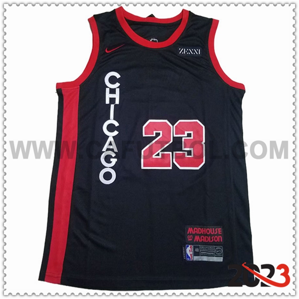 Maglia Chicago Bulls (JORDAN #23) 2023/24 Nero/Rosso -04
