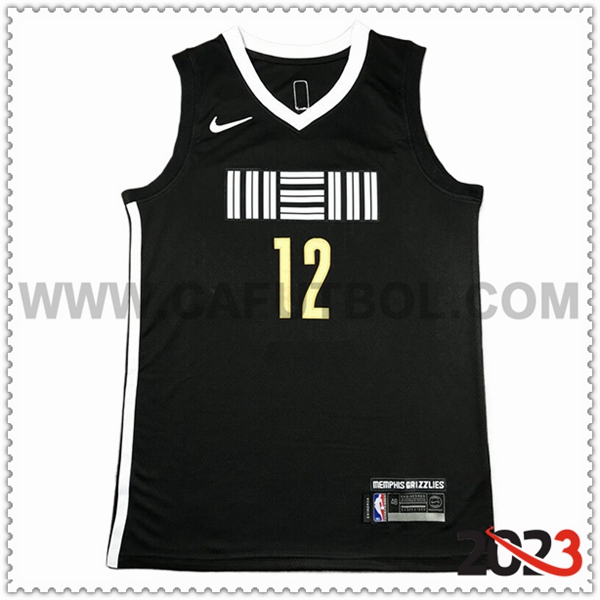 Maglia Memphis Grizzlies (MORANT #12) 2023/24 Nero -03
