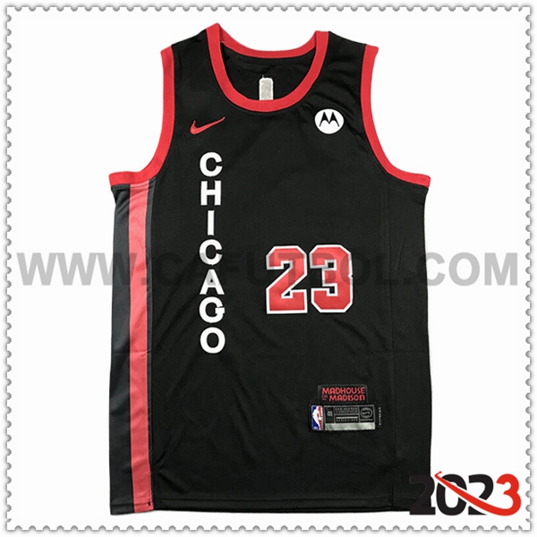 Maglia Chicago Bulls (JORDAN #23) 2023/24 Nero/Rosso -05