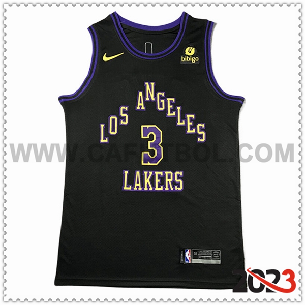 Maglia Los Angeles Lakers (DAVIS #3) 2023/24 Nero -03