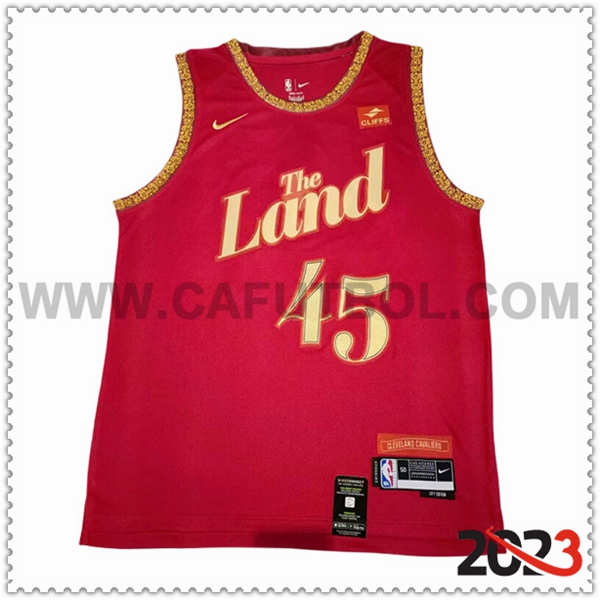 Maglia Cleveland Cavaliers (MITCHELL #45) 2023/24 Rosso -02