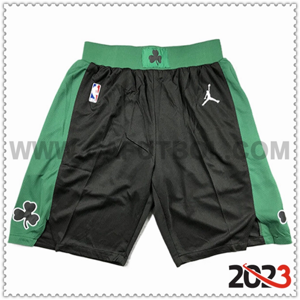 Pantaloncini NBA Boston Celtics 2023/24 Nero/Verde -02