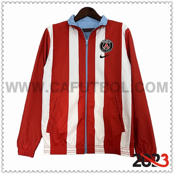 Giacca A Vento PSG Bianco/Rosso 2023 2024