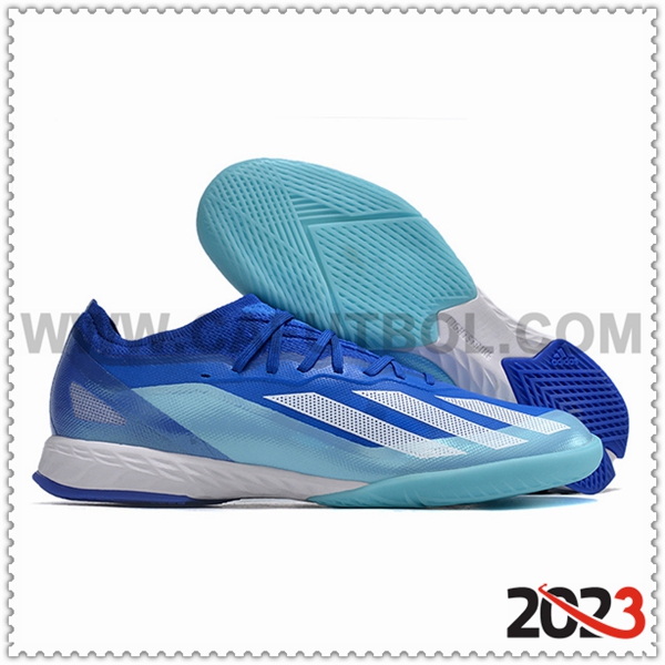 Adidas Scarpe Da Calcio X CRAZYFAST.1 IC BOOTS Blu/Bianco -02