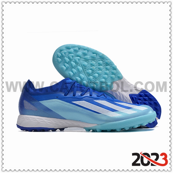 Adidas Scarpe Da Calcio X CRAZYFAST.1 TF BOOTS Blu/Bianco -02