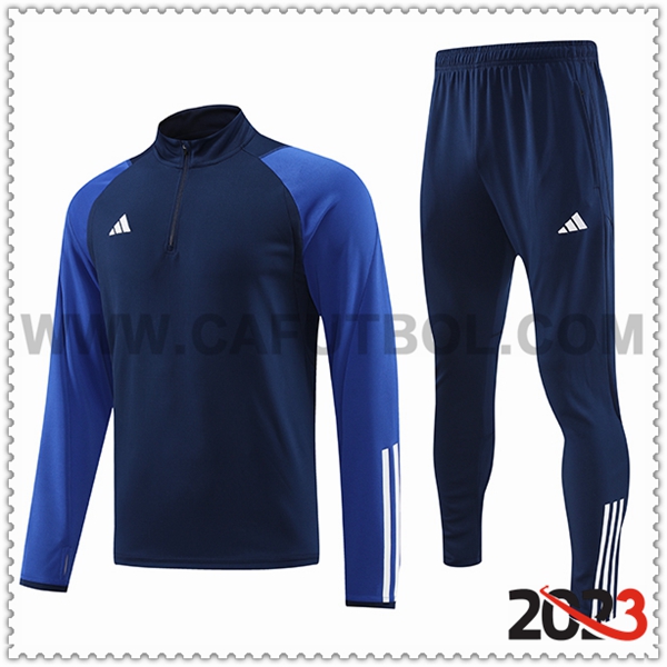 Tuta Allenamento Giacca Adidas blu marina 2023 2024 -03