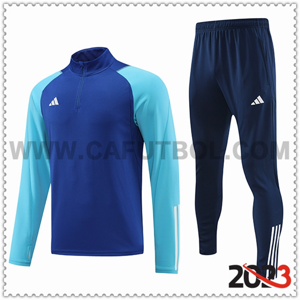 Tuta Allenamento Giacca Adidas Blu 2023 2024 -02