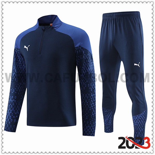 Tuta Allenamento Giacca PUMA Blu Scuro 2023 2024