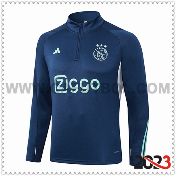 Felpa Allenamento Ajax Blu Scuro 2023 2024 -02