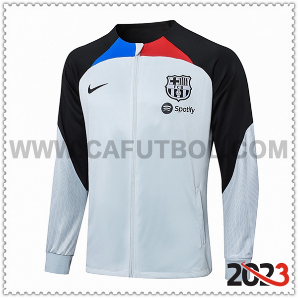 Giacca Calcio FC Barcellona Bianco/Nero 2023 2024