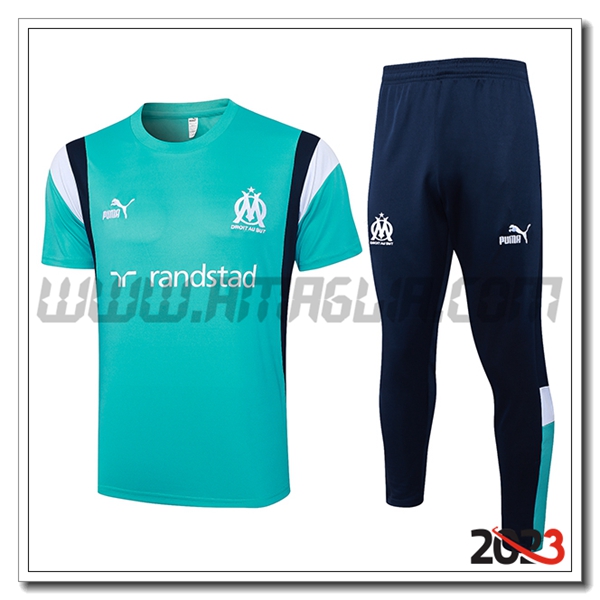 Kit Maglia Polo Marsiglia Blu 2023 2024