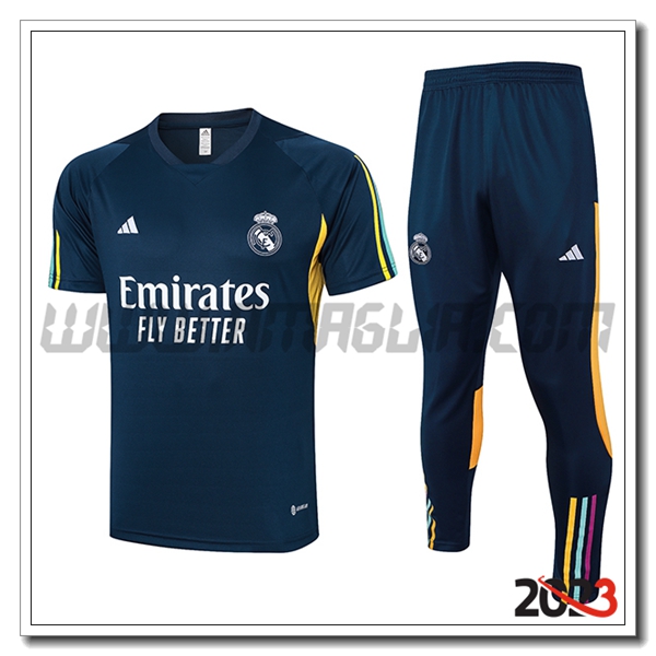 Kit Maglia Polo Real Madrid Blu Scuro 2023 2024
