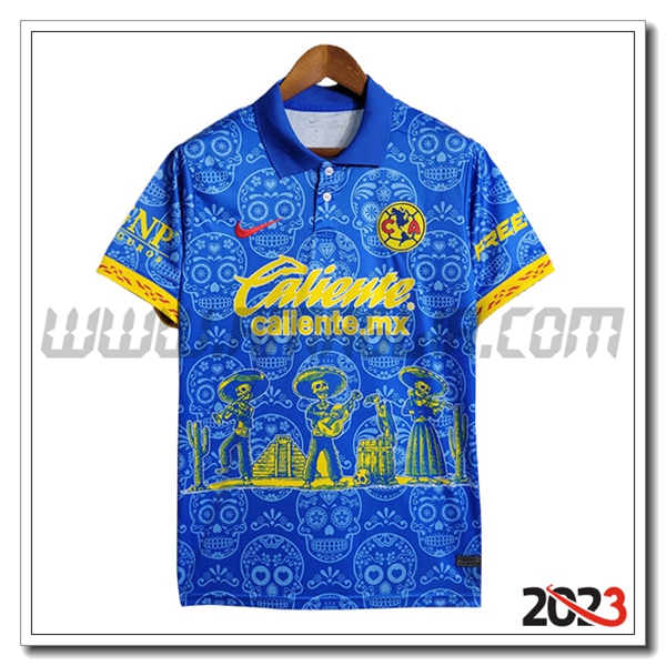 Maglia Polo Club America Blu 2023 2024