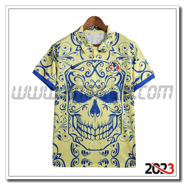 Maglia Polo Club America Giallo/Blu 2023 2024