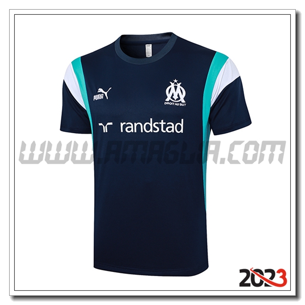 Maglia Polo Marsiglia Blu Scuro 2023 2024
