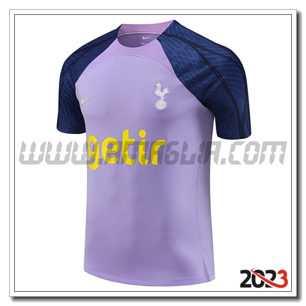 T Shirt Allenamento Tottenham Hotspur viola/Blu 2023 2024 -02