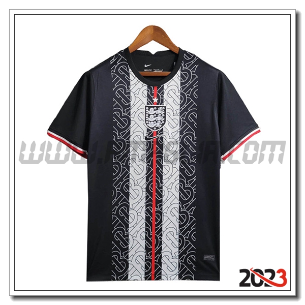T Shirt Allenamento Inghilterra Nero/Bianco 2023 2024