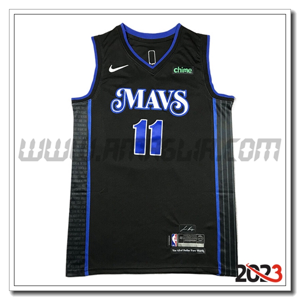 Maglia Dallas Mavericks (IRVING #11) 2023/24 Nero/Blu -02