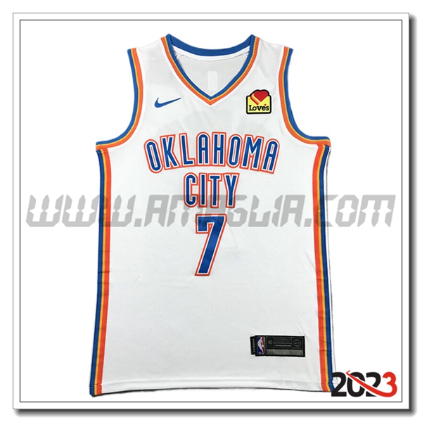 Maglia Oklahoma City Thunder (HOLMGREN #7) 2023/24 Bianco/Blu