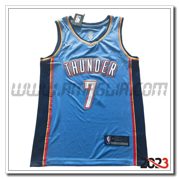 Maglia Oklahoma City Thunder (HOLMGREN #7) 2023/24 Blu/Nero