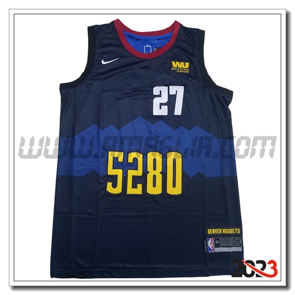 Maglia Denver Nuggets (MURRAY #27) 2023/24 Nero/Blu