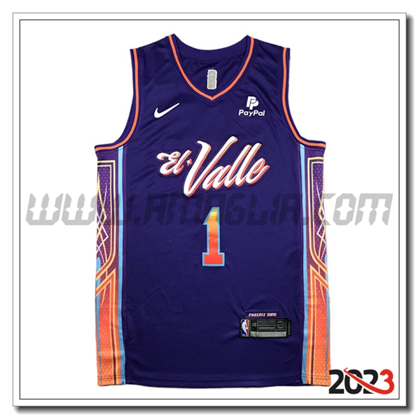 Maglia Phoenix Suns (BOOKER #1) 2023/24 viola -03