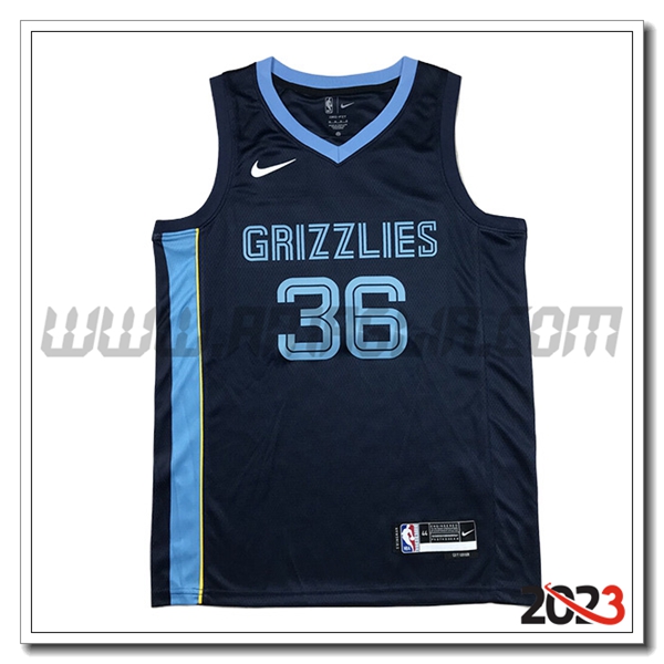 Maglia Memphis Grizzlies (SMART #36) 2023/24 Blu Scuro