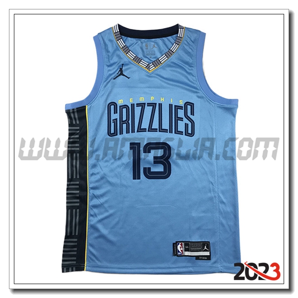 Maglia Memphis Grizzlies (JACKSON JR. #13) 2023/24 Blu