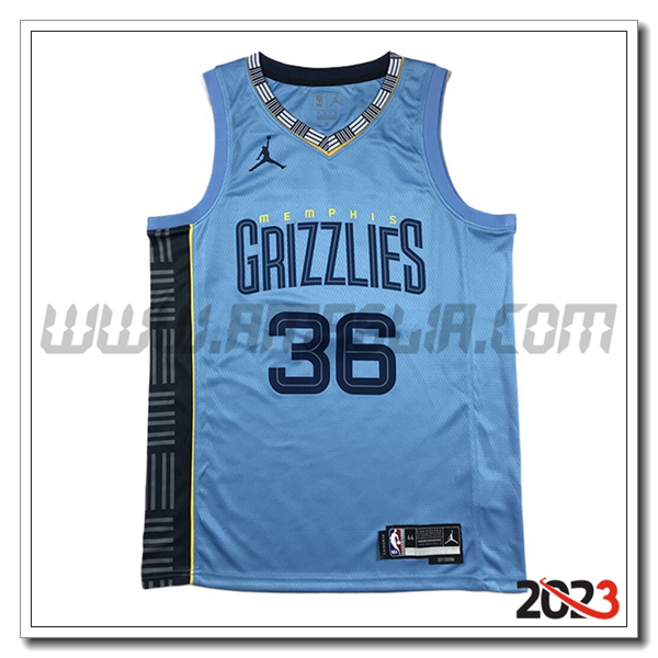 Maglia Memphis Grizzlies (SMART #36) 2023/24 Blu