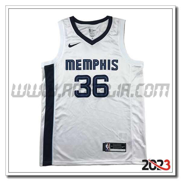 Maglia Memphis Grizzlies (SMART #36) 2023/24 Bianco