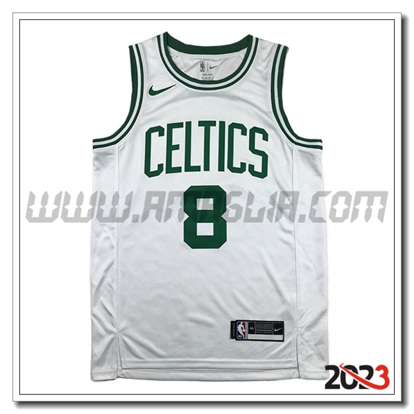 Maglia Boston Celtics (PORZINGIS #8) 2023/24 Bianco/Verde