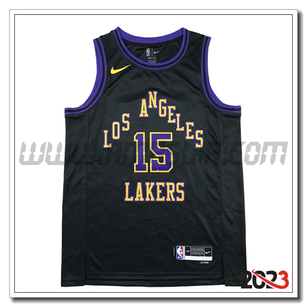 Maglia Los Angeles Lakers (REAVES #15) 2023/24 Nero/viola/Giallo