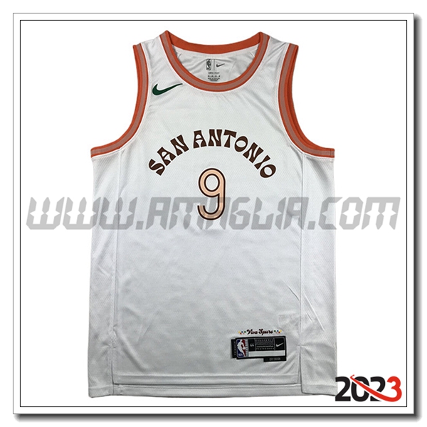 Maglia San Antonio Spurs (PARKER #9) 2023/24 Bianco