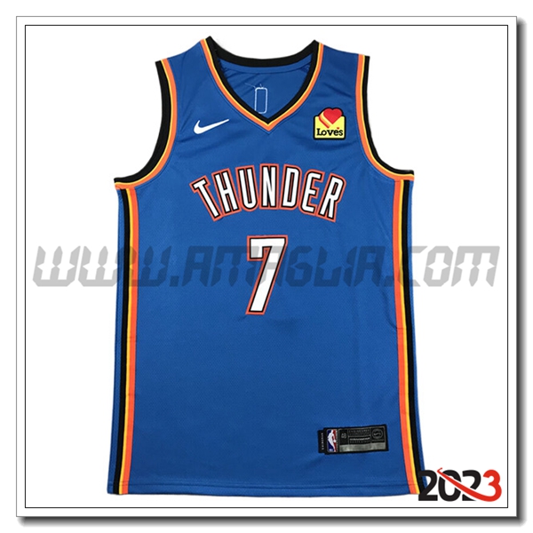 Maglia Oklahoma City Thunder (HOLMGREN #7) 2023/24 Blu