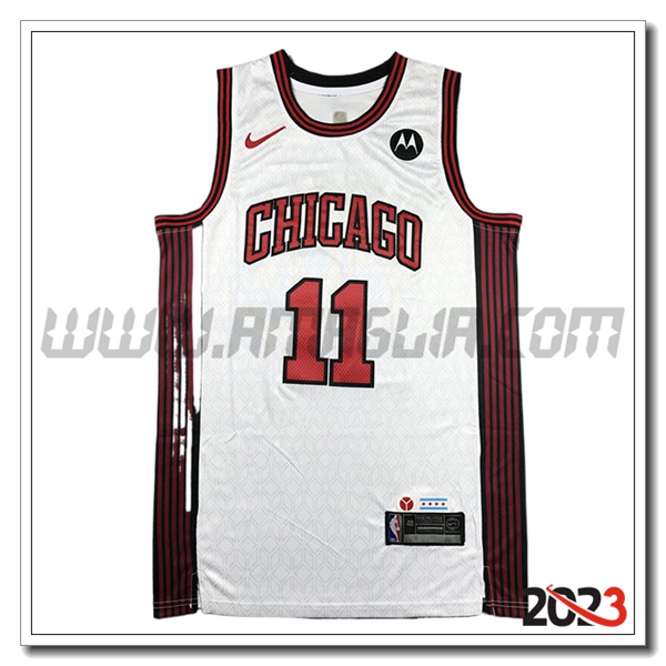 Maglia Chicago Bulls (DERDZAN #11) 2023/24 Bianco/Rosso